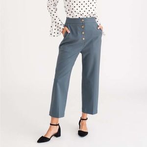 Dusty Blue Veda Pants - Petite Studio